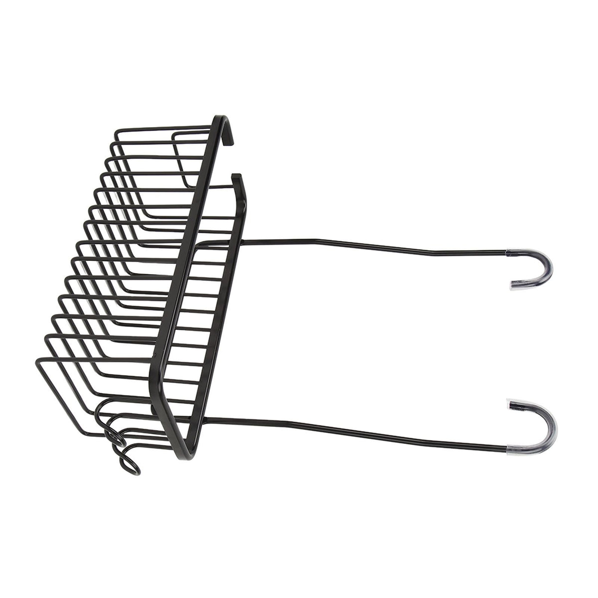 Over The Toilet Storage Shelf Large Capacity Aluminum Toilet Storage Basket Metal Bathroom Storage Organizer Black
