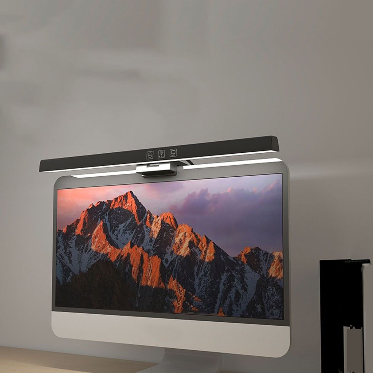 Black Laptop Monitor Lamp Anti Blue Light Eye Care LED Computer Monitor Light Bar 33cm