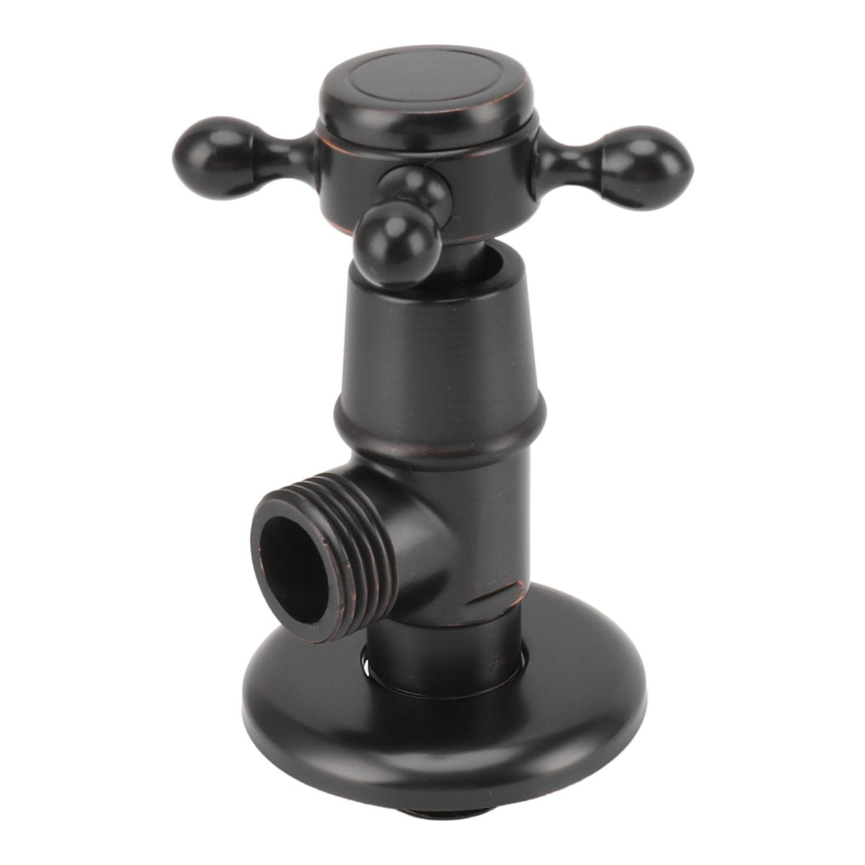 Solid Brass Angle Stop Valve Retro Thickened Cold Hot Triangle Valve Explosion Proof Water Shut Off Valve Black