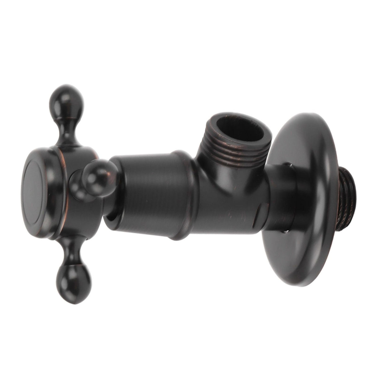 Solid Brass Angle Stop Valve Retro Thickened Cold Hot Triangle Valve Explosion Proof Water Shut Off Valve Black