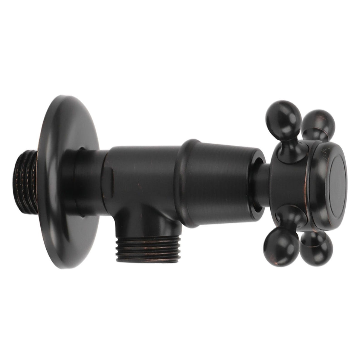 Solid Brass Angle Stop Valve Retro Thickened Cold Hot Triangle Valve Explosion Proof Water Shut Off Valve Black