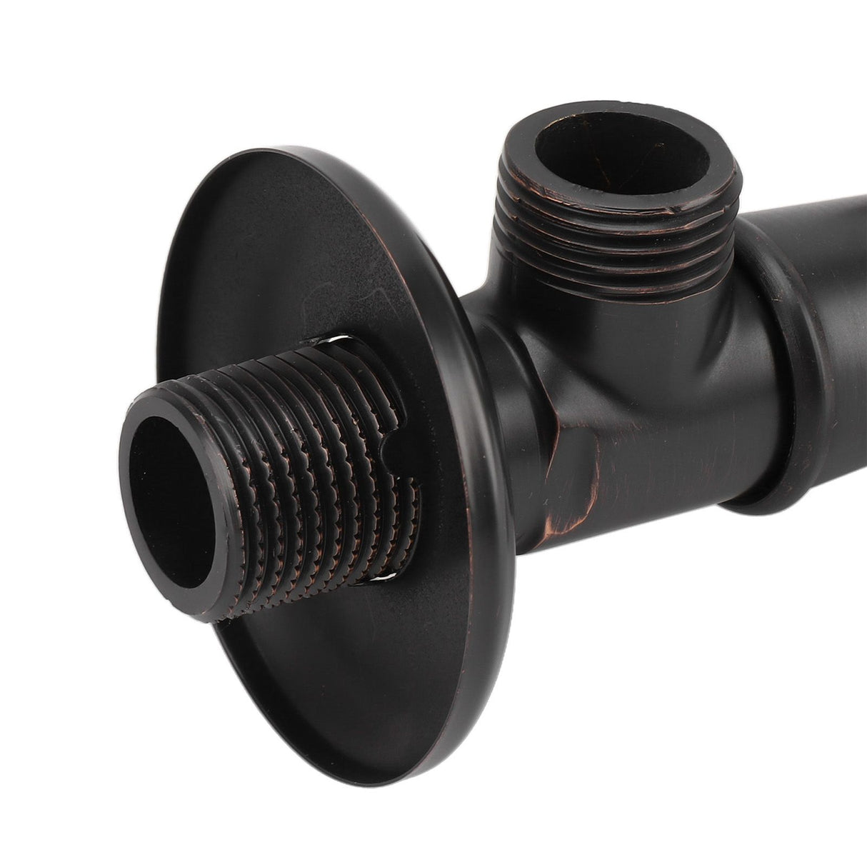 Solid Brass Angle Stop Valve Retro Thickened Cold Hot Triangle Valve Explosion Proof Water Shut Off Valve Black