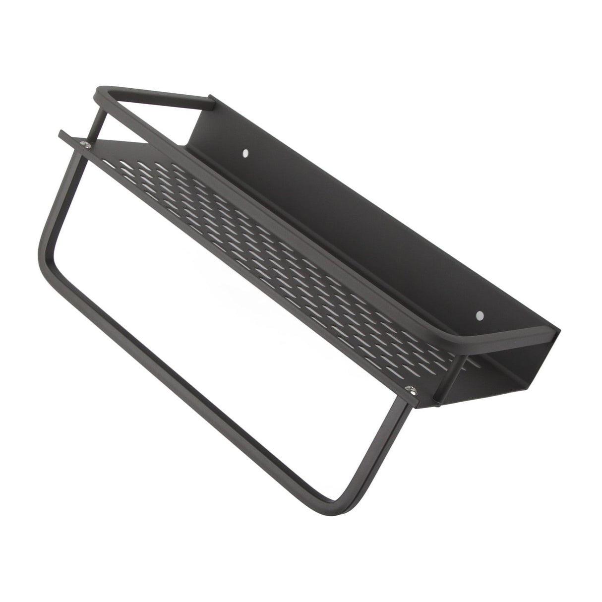 Shower Caddy Grey Shower Organizer Shelf Easy Install Aluminium Alloy Large Capacity Shower Accessory for Bathroom Home 30cm / 11.8in