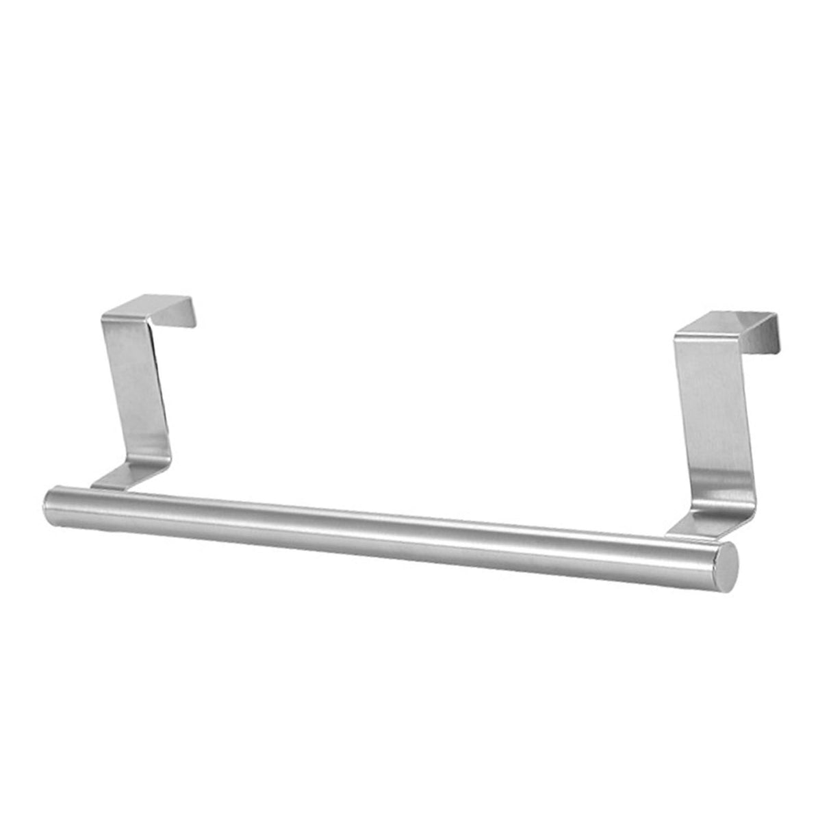 Multi Purpose Stainless Steel Single Bar Towel Rack Hole Free Towel Rack Bathroom Towel Bar S 6.2x23.5cm