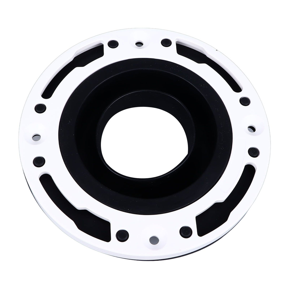 Toilet Flange Repair Kit Black Durable Silicone ABS Easy Installation Toilet Flange Replacement Kit for 4in 5in Pipe