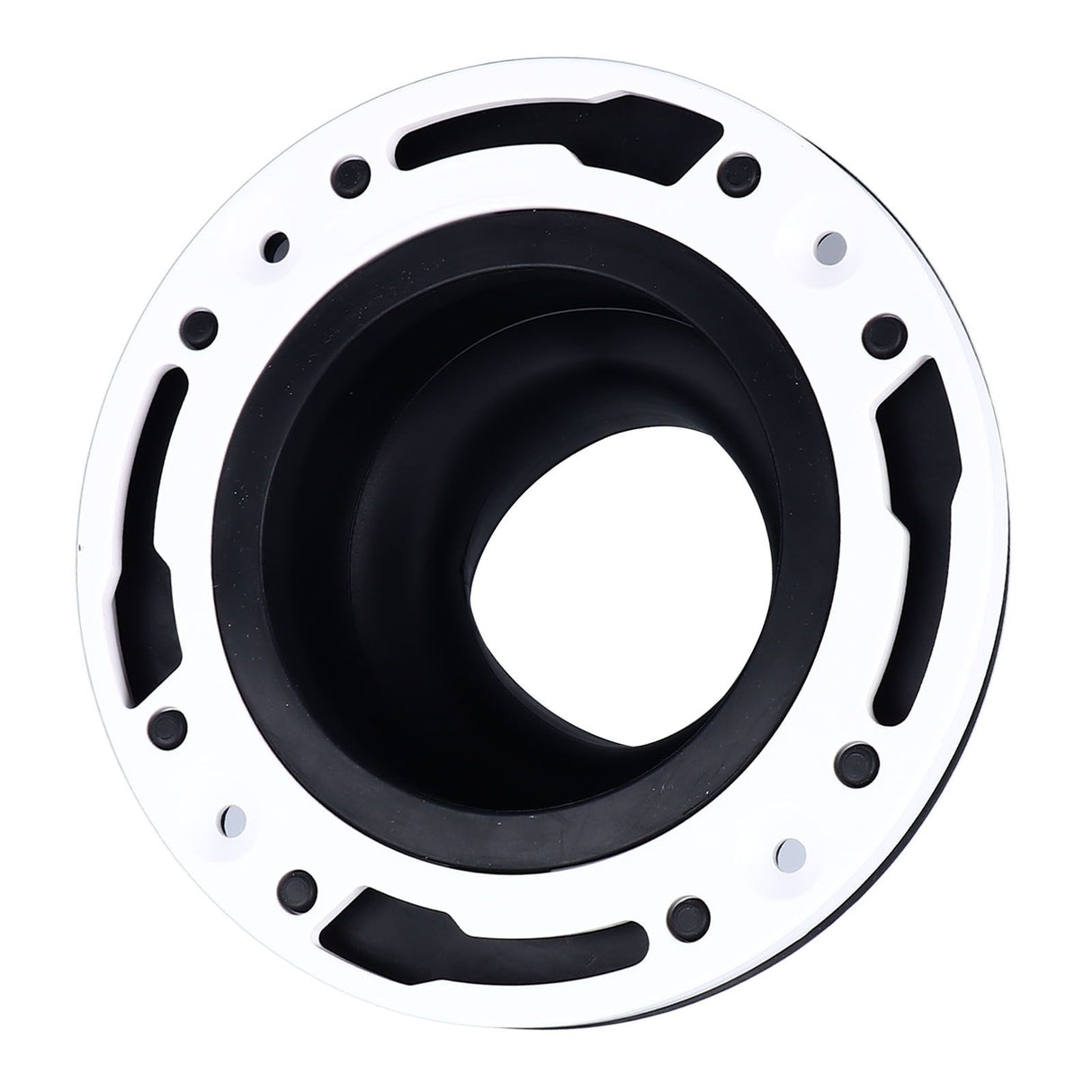 Toilet Flange Repair Kit Black Durable Silicone ABS Easy Installation Toilet Flange Replacement Kit for 4in 5in Pipe