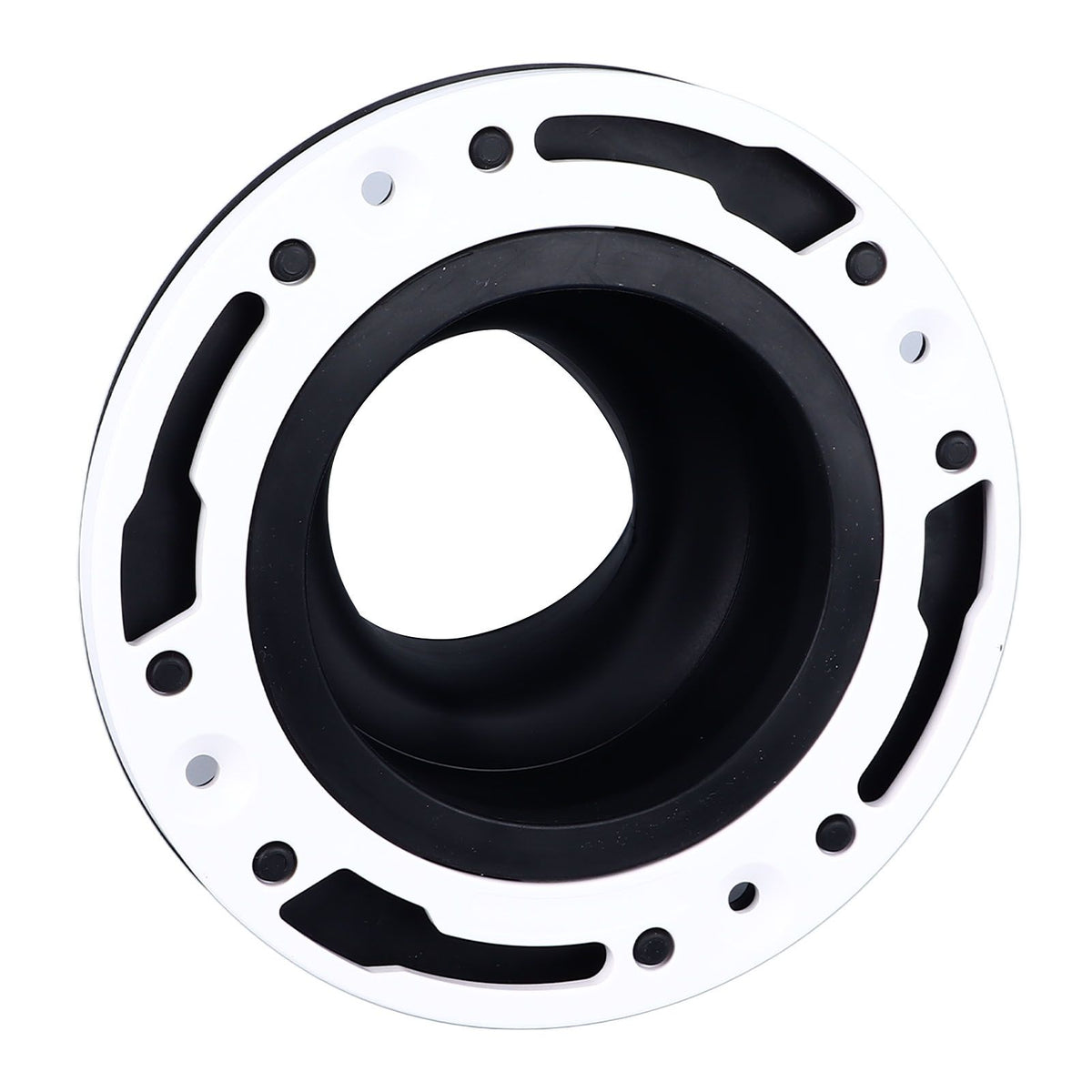 Toilet Flange Repair Kit Black Durable Silicone ABS Easy Installation Toilet Flange Replacement Kit for 4in 5in Pipe