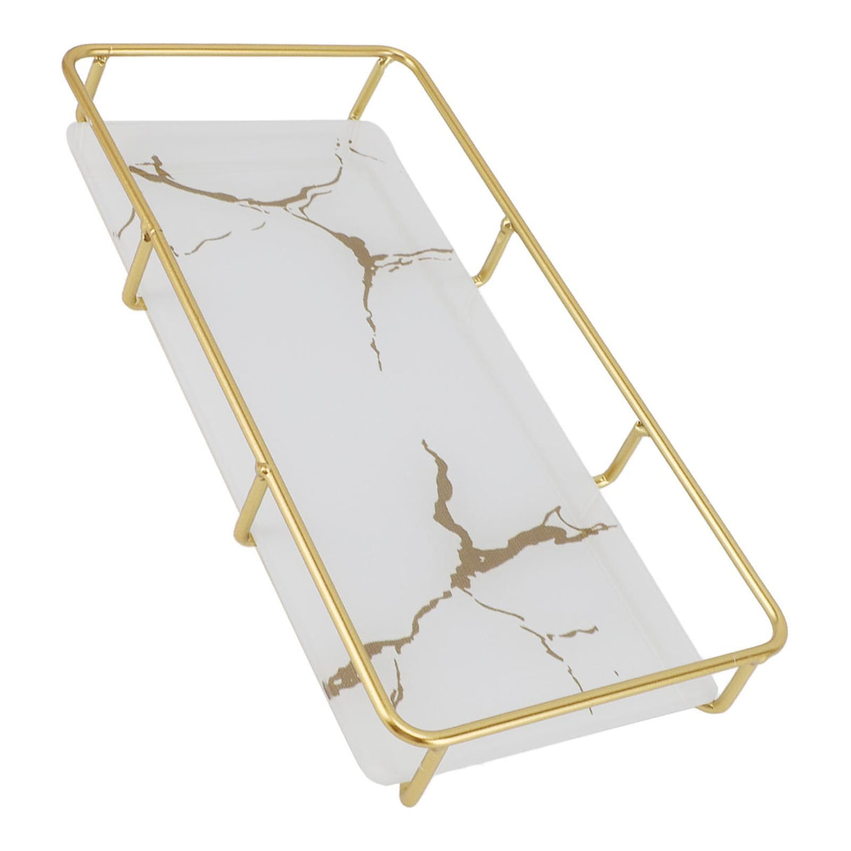 Bathroom Vanity Tray Modern Stylish Anti Slip Kitchen Sink Countertop Storage Organizer S White