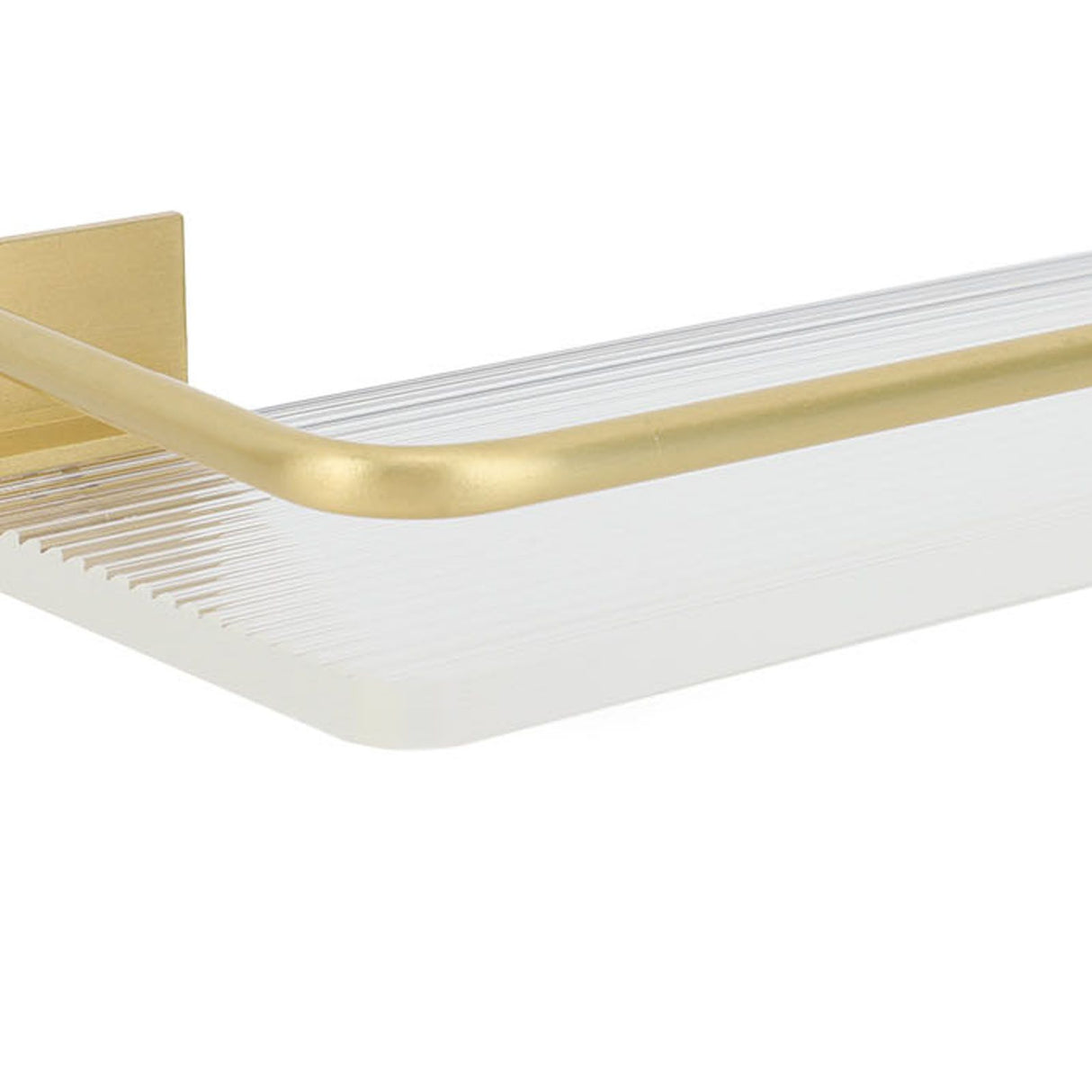 30cm Bathroom Wall Mounted Shelf Space Aluminum Acrylic Towel Rack Bathroom Storage Rack Gold