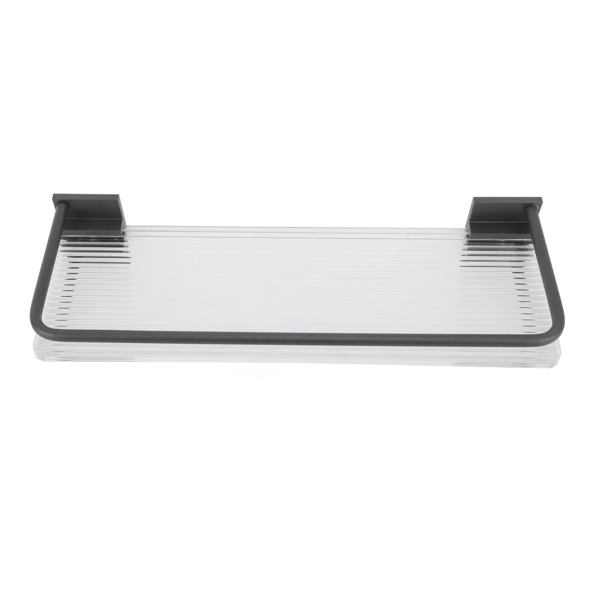 30cm Bathroom Wall Mounted Shelf Space Aluminum Acrylic Towel Rack Bathroom Storage Rack Grey