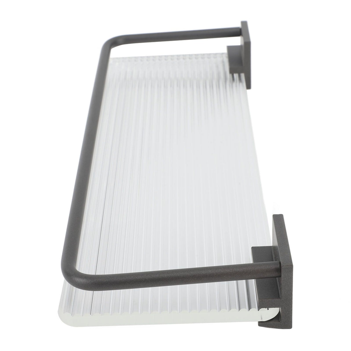 30cm Bathroom Wall Mounted Shelf Space Aluminum Acrylic Towel Rack Bathroom Storage Rack Grey
