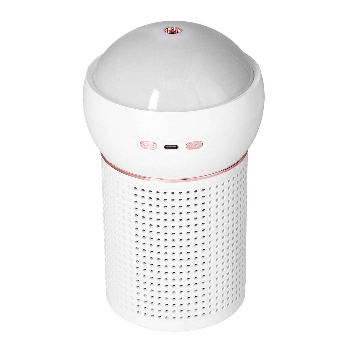 630ml Large Capacity Humidifier Single Spray 360° Projection Humidifier for Home Car USB ChargingWhite