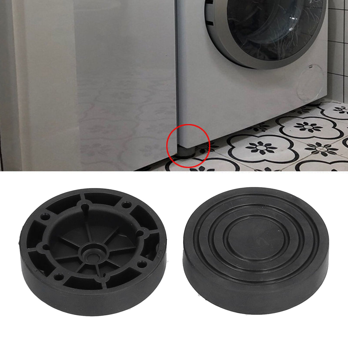 Washing Machine Feet Pad Non Slip Base Suction Cup Anti Vibration Noise Reduction Washer