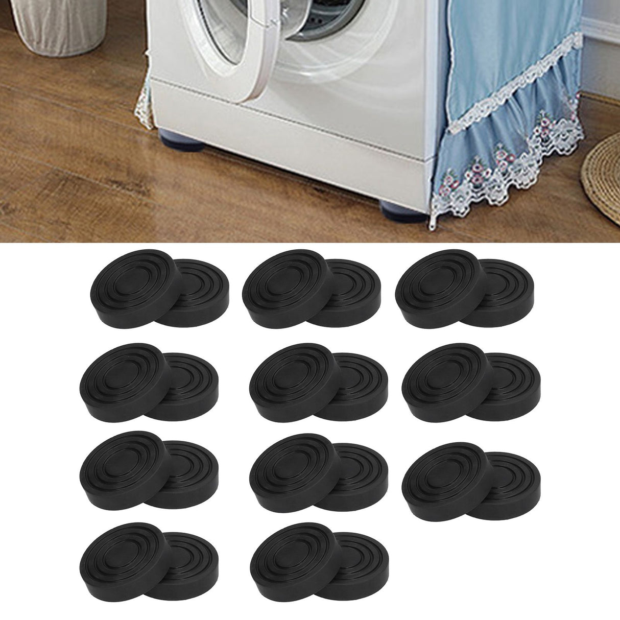 Washing Machine Feet Pad Non Slip Base Suction Cup Anti Vibration Noise Reduction Washer