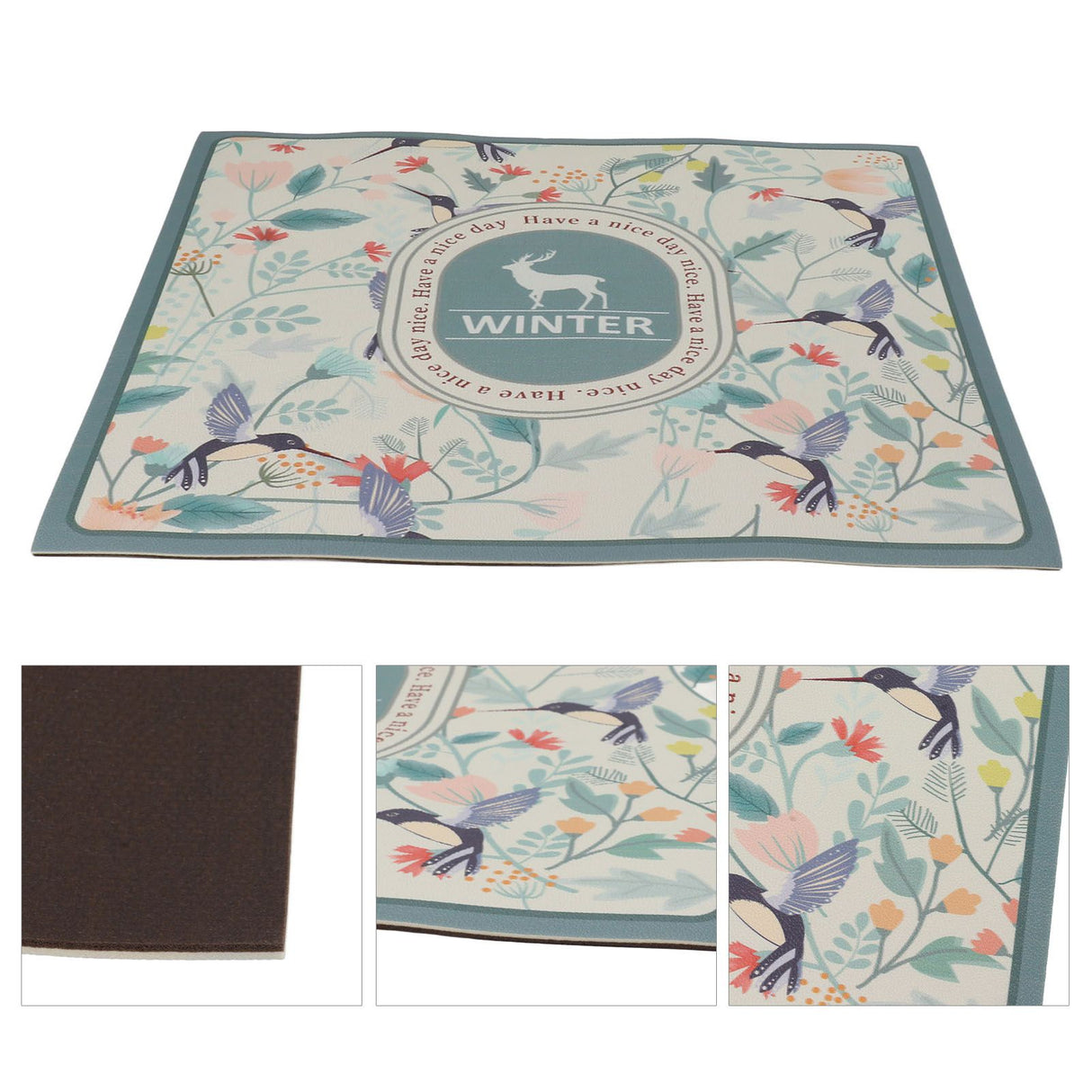 Coffee Maker Mat Absorbent Spill Proof Waterproof Scratch Resistance Coffee Table Mat for Countertops 40x50cm / 15.7x19.7in