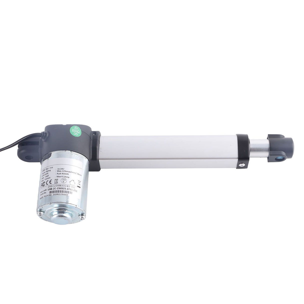 DC 24V 150mm Stroke Linear Actuator Maximum Load 4000N Heavy Duty Weather Resistant for Electric Sofa Massage Chair
