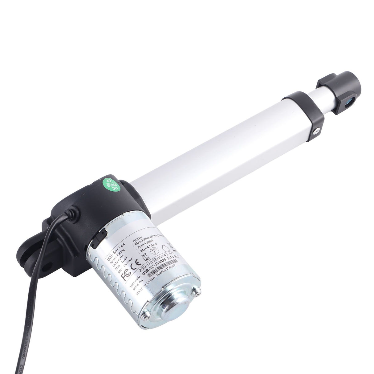 DC 24V 150mm Stroke Linear Actuator Maximum Load 4000N Heavy Duty Weather Resistant for Electric Sofa Massage Chair