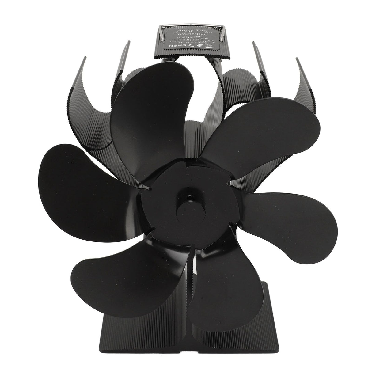 Stove Fan 6 Blades Fireplace Fan Heat Powered Fast Warm Circulation Quiet Heat Resistant Thermoeletric Fan for Log Burner Home