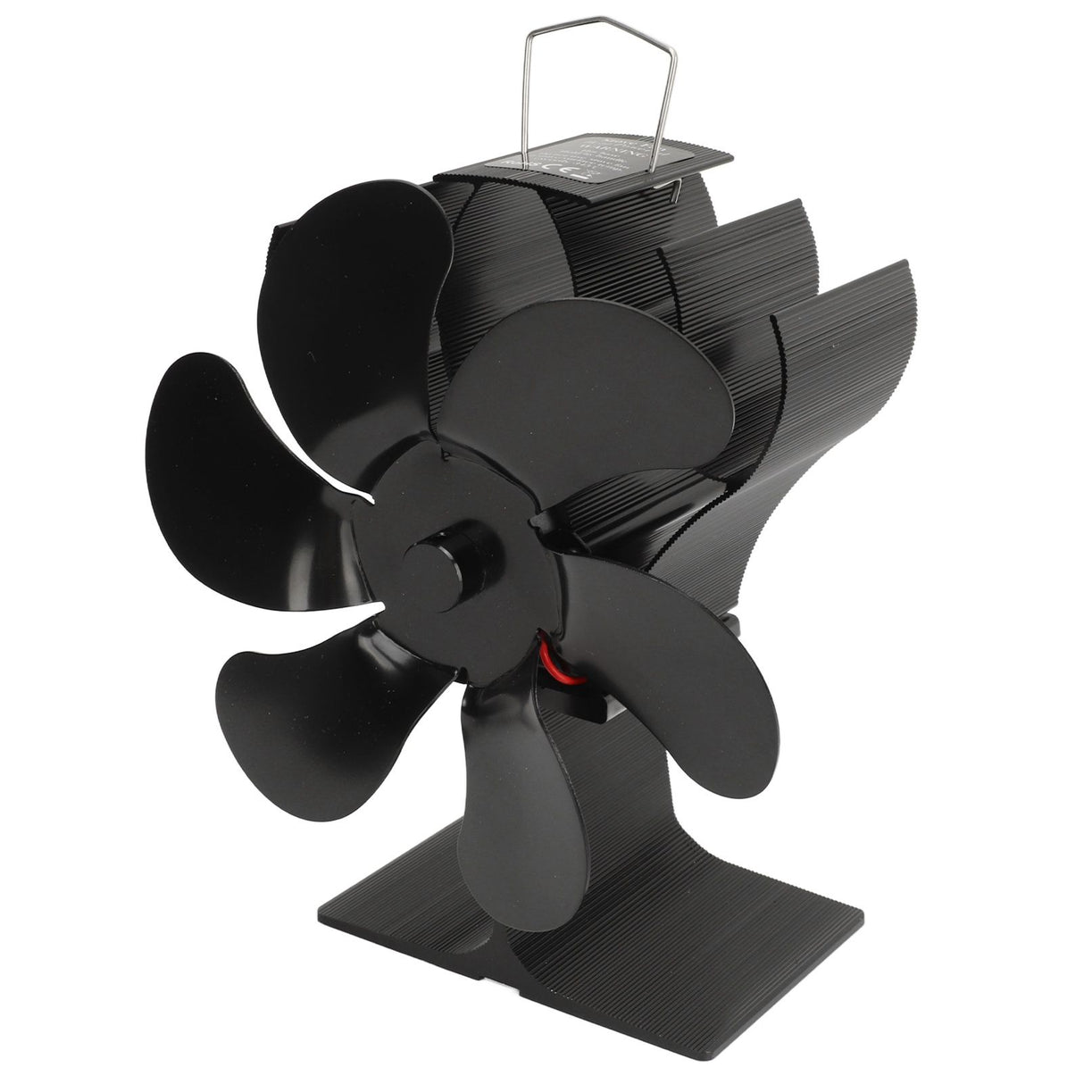 Stove Fan 6 Blades Fireplace Fan Heat Powered Fast Warm Circulation Quiet Heat Resistant Thermoeletric Fan for Log Burner Home