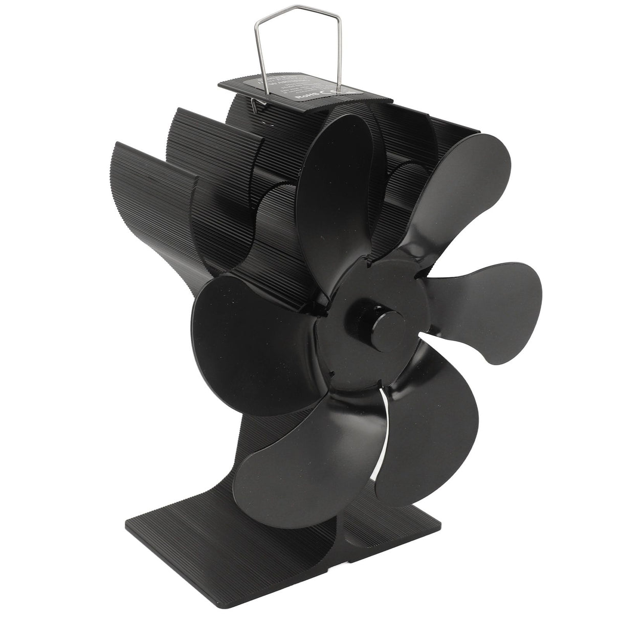 Stove Fan 6 Blades Fireplace Fan Heat Powered Fast Warm Circulation Quiet Heat Resistant Thermoeletric Fan for Log Burner Home