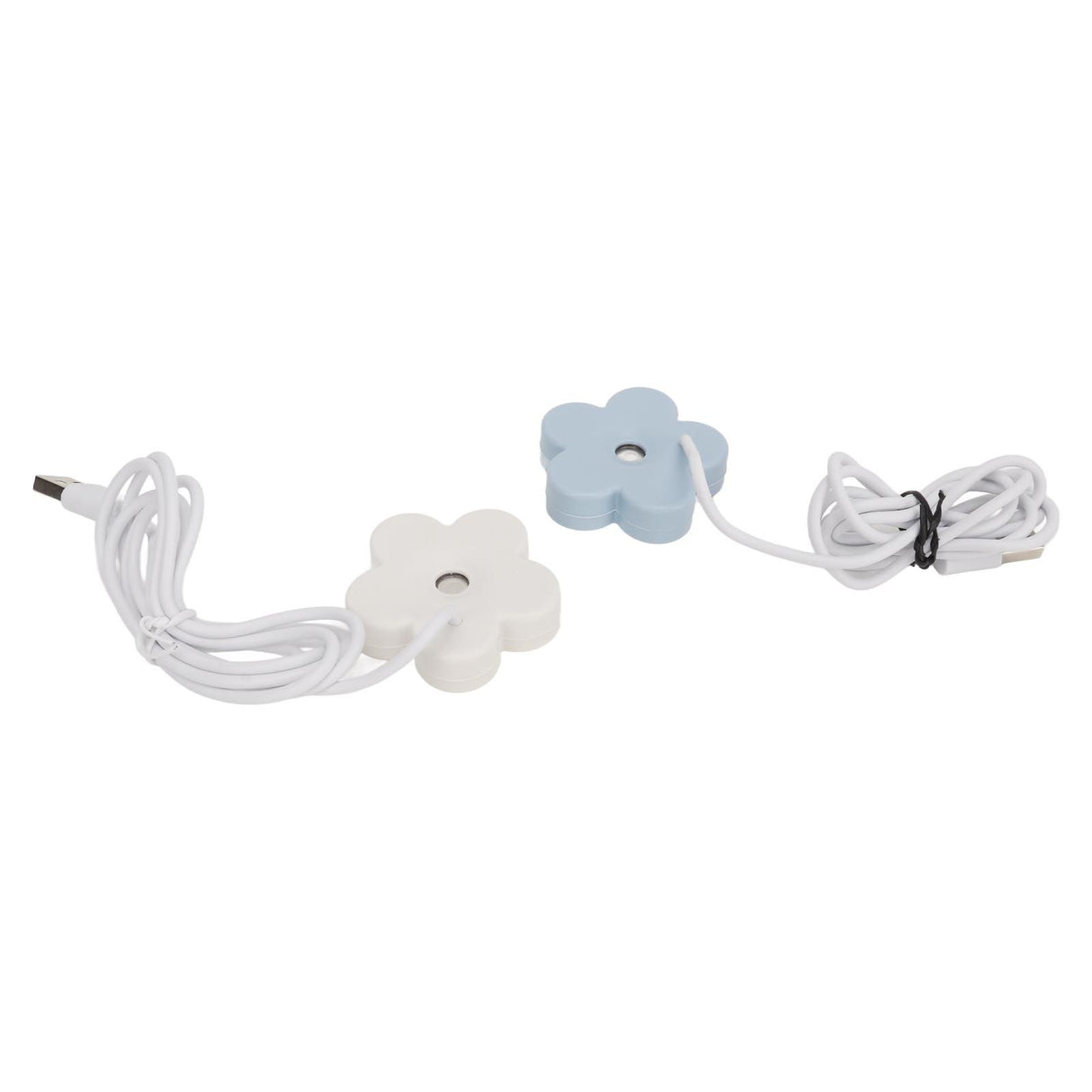 Small Flower USB Humidifier Creative Cute Atomization Mist Maker Portable Waterproof Air Humidifier White Blue