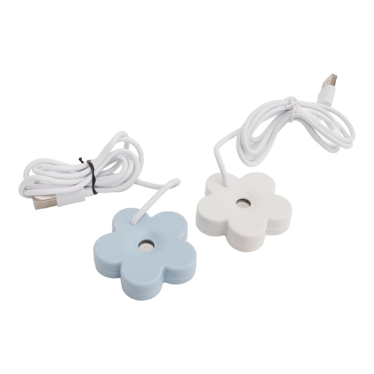 Small Flower USB Humidifier Creative Cute Atomization Mist Maker Portable Waterproof Air Humidifier White Blue