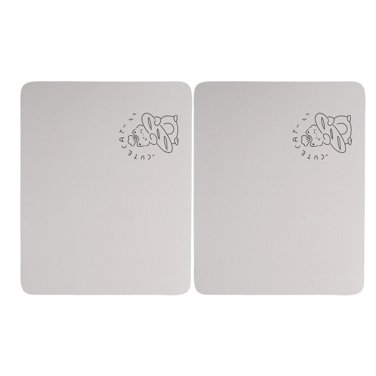 2PCS Coffee Bar Mat Multifunctional Prevent Slip Waterproof Shockproof Absorbent Dish Drying Mat for Kitchen Counter 30x40cm / 11.8x15.7in