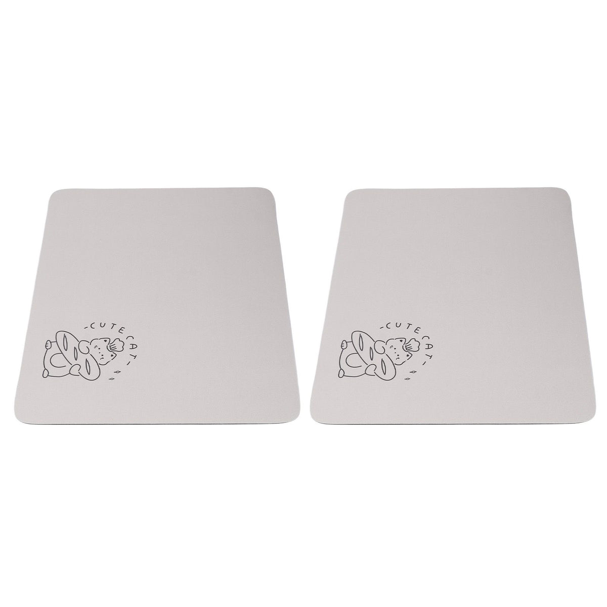 2PCS Coffee Bar Mat Multifunctional Prevent Slip Waterproof Shockproof Absorbent Dish Drying Mat for Kitchen Counter 30x40cm / 11.8x15.7in