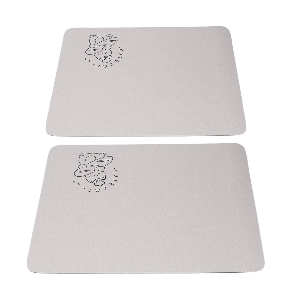 2PCS Coffee Bar Mat Multifunctional Prevent Slip Waterproof Shockproof Absorbent Dish Drying Mat for Kitchen Counter 30x40cm / 11.8x15.7in