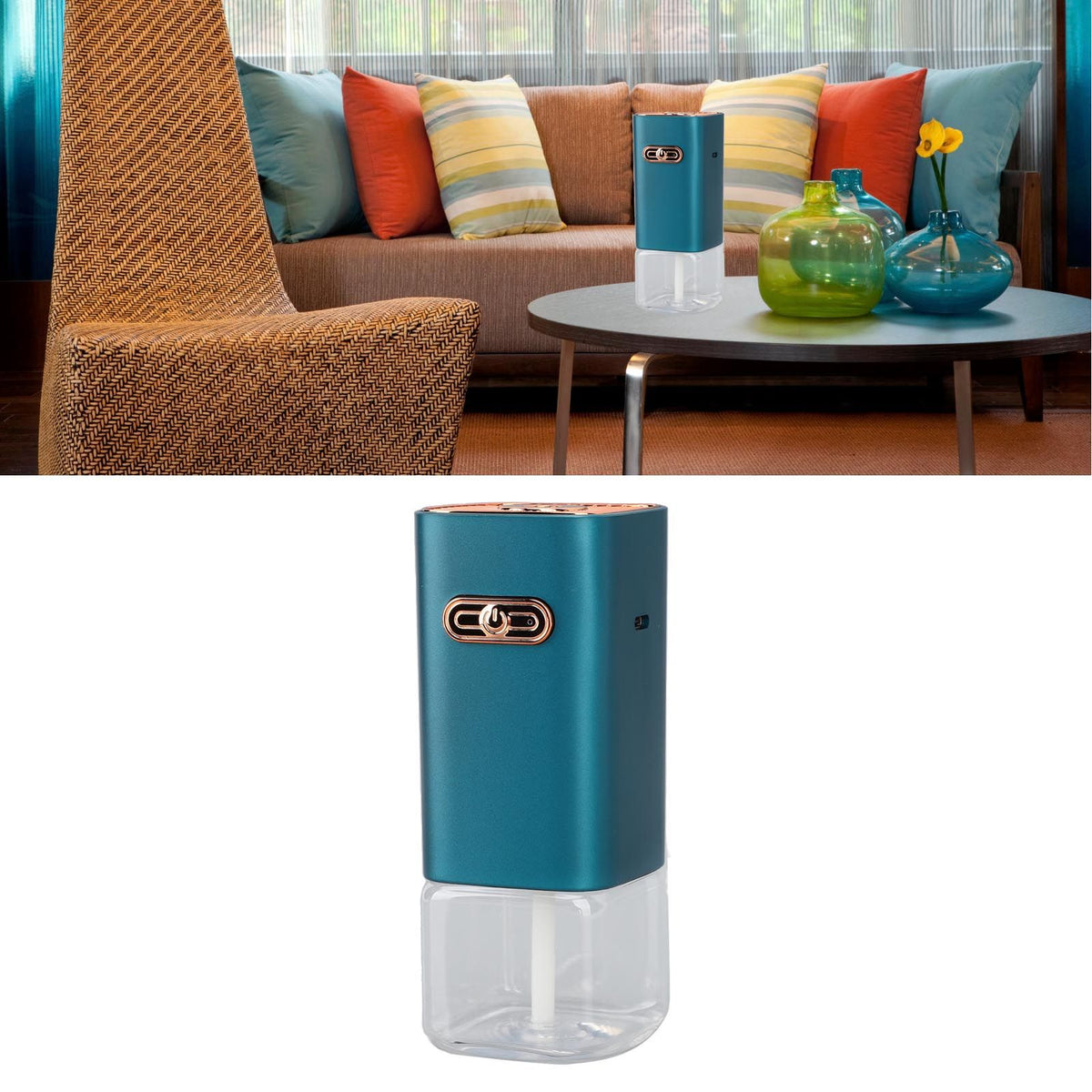 Essential Oil Diffuser 80ml 5W Air Diffuser Rechargeable 4 Modes Timer Magnet 60 Sq Meter Multifunctional Aromatherapy Diffuser Blue