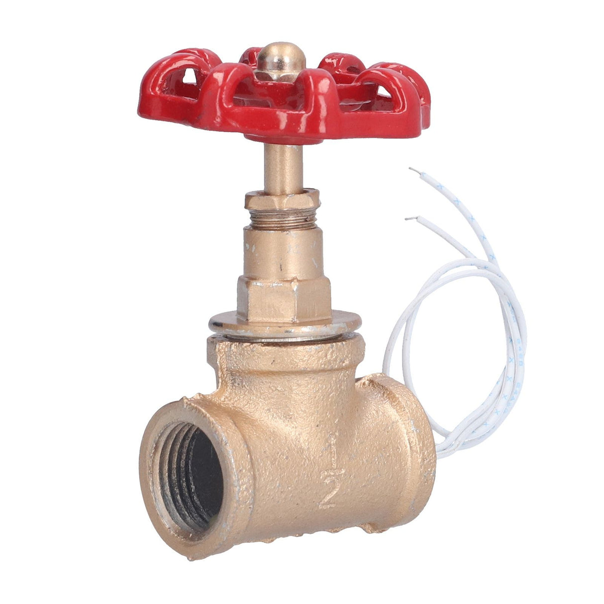 Vintage Steampunk 1/2in Stop Valve Tee Industrial Light Switch with Wire for Pipe Light Fixtures