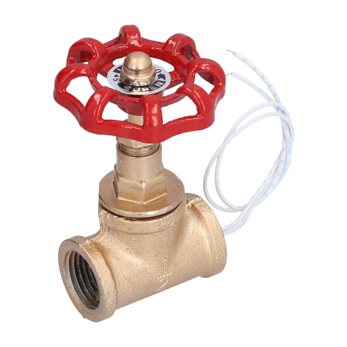 Vintage Steampunk 1/2in Stop Valve Tee Industrial Light Switch with Wire for Pipe Light Fixtures
