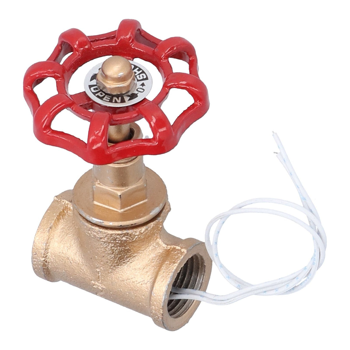 Vintage Steampunk 1/2in Stop Valve Tee Industrial Light Switch with Wire for Pipe Light Fixtures