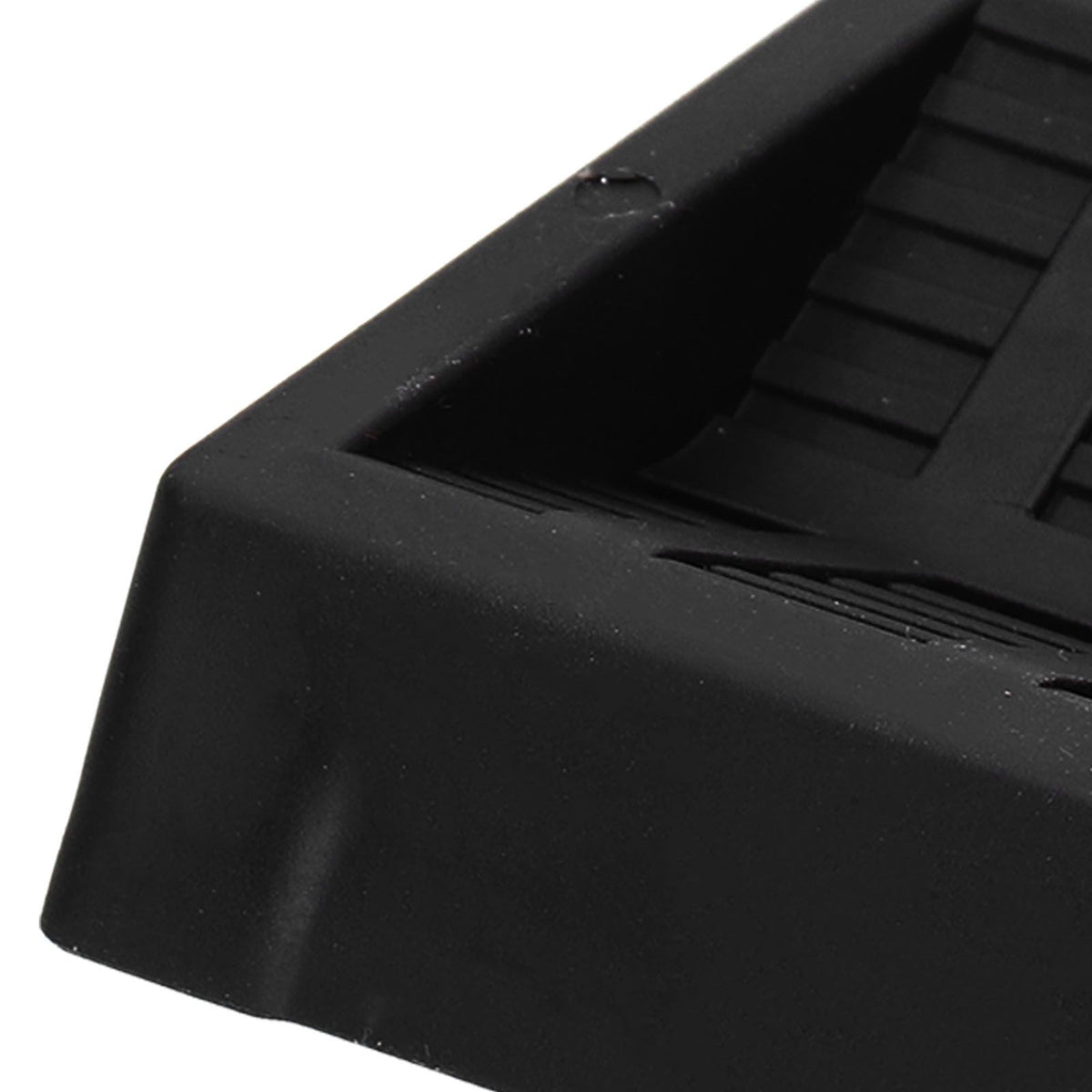 6PCS Furniture Cups Bed Stoppers Rubber Caster Cups Furniture Coasters for Bed Chair Cabinet Sofa Closet Black