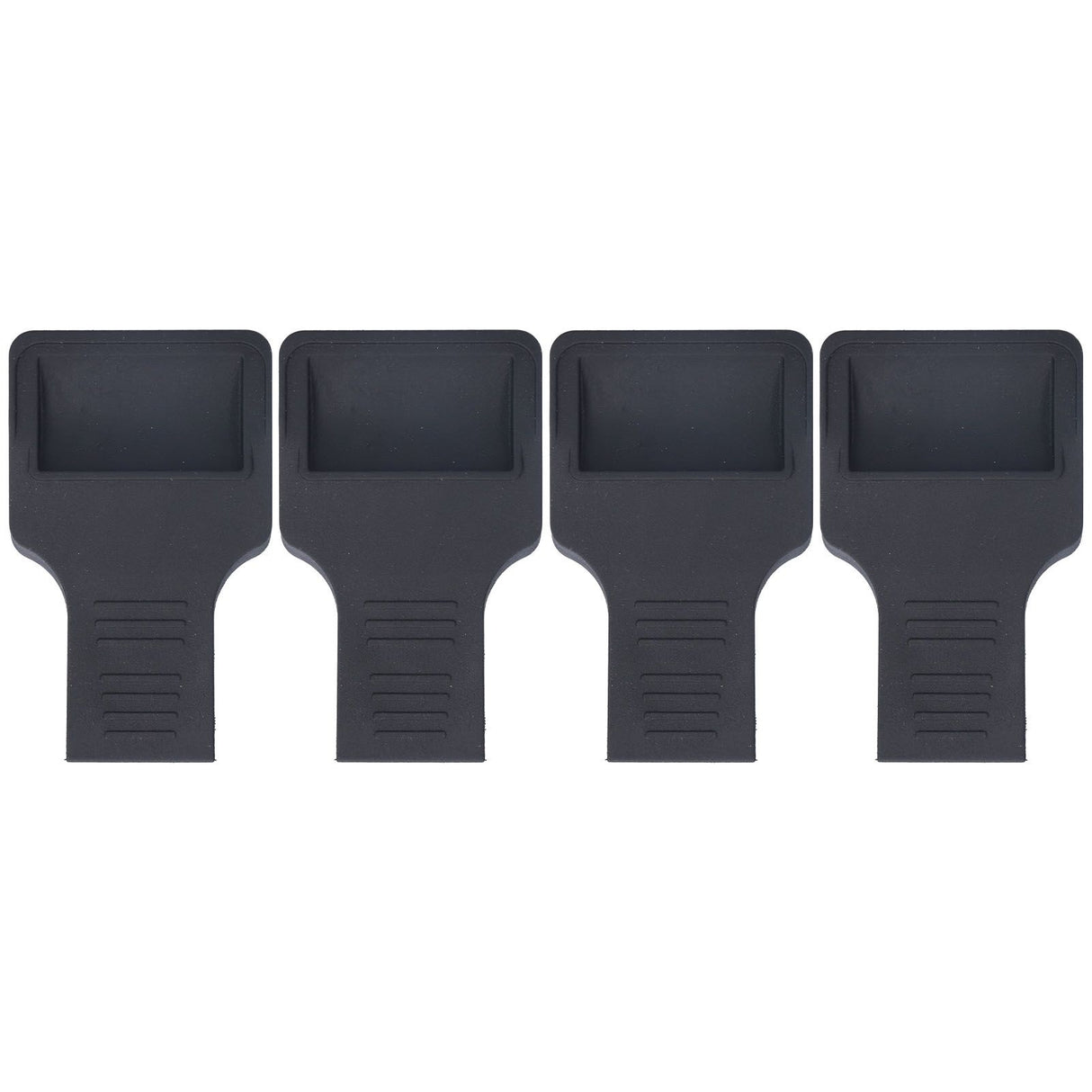 4Pcs Wheel Stoppers U Shaped Wheels Caster Cups Accessory for Sofas Beds Chairs Furnitures Black