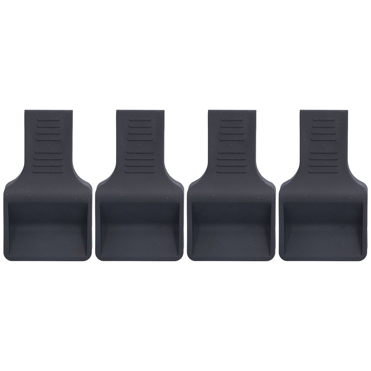 4Pcs Casters Stoppers V Shape Anti Sliding Furniture Wheel Cups for Sofas Beds Chairs Cabinets Black