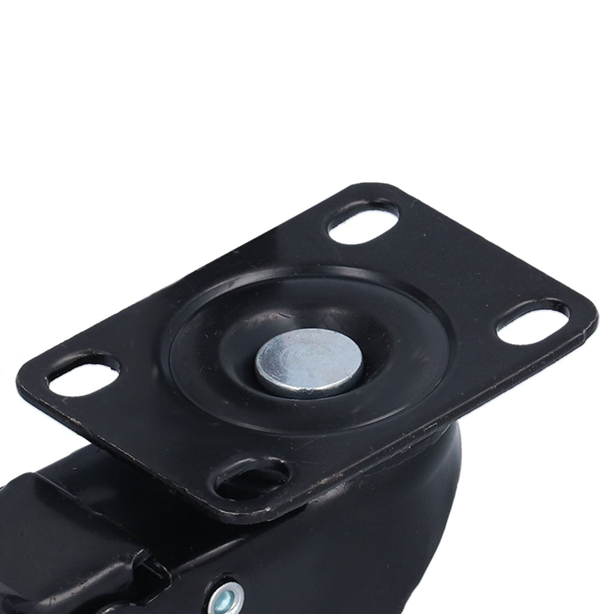4PCS Caster 1.5in 360° Rotate Head Rubber Shock Absorption Double Ball Bearing Chair Wheel