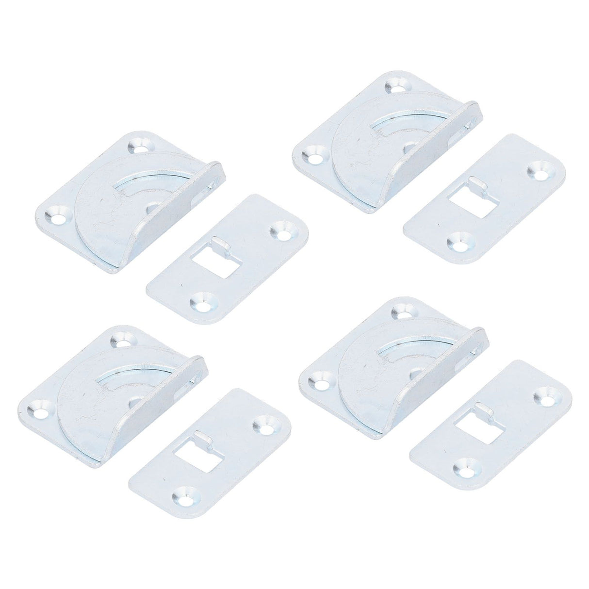 4PCS Bed Rail Bracket Heavy Duty Stainless Steel Bed Rail Fittings for Bed Frame Footrest