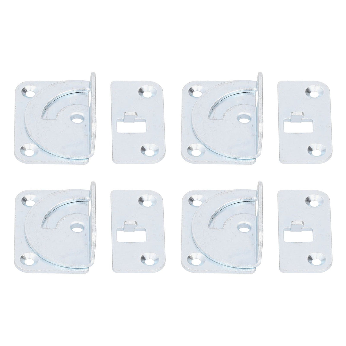 4PCS Bed Rail Bracket Heavy Duty Stainless Steel Bed Rail Fittings for Bed Frame Footrest