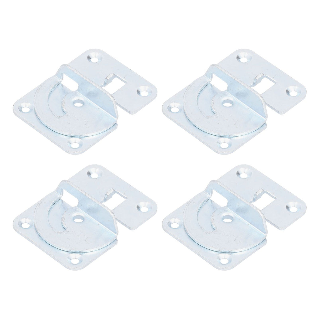 4PCS Bed Rail Bracket Heavy Duty Stainless Steel Bed Rail Fittings for Bed Frame Footrest