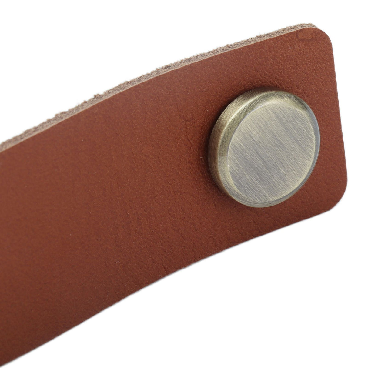 PU Leather Drawer Pulls Anticollision Wear Resistant European Exquisite Modern Simple Cabinet HandleBrown