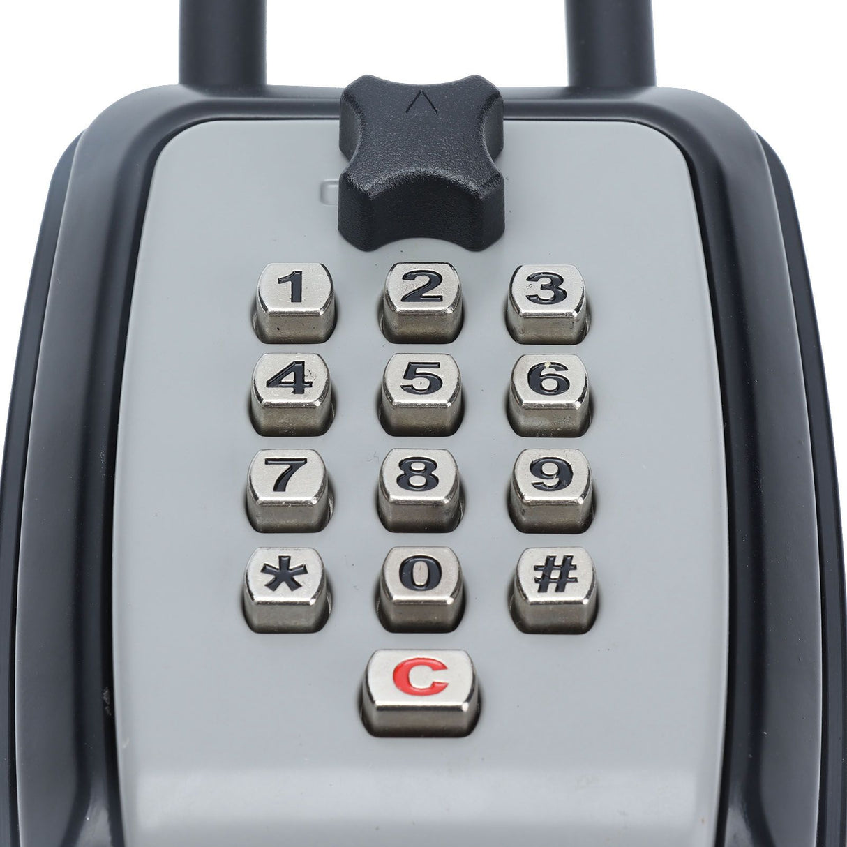 Key Locks Storage Box Large Capacity Safe 4 Digit Combination Wall Mounted Alloy Password Lock