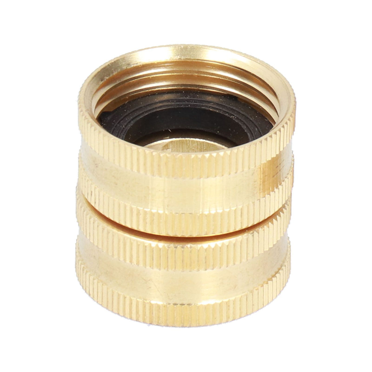 2Pairs 3/4in Brass Hose Adapter 2 Way Hose Adapter Durable and Convenient for Garden and Washing Machine
