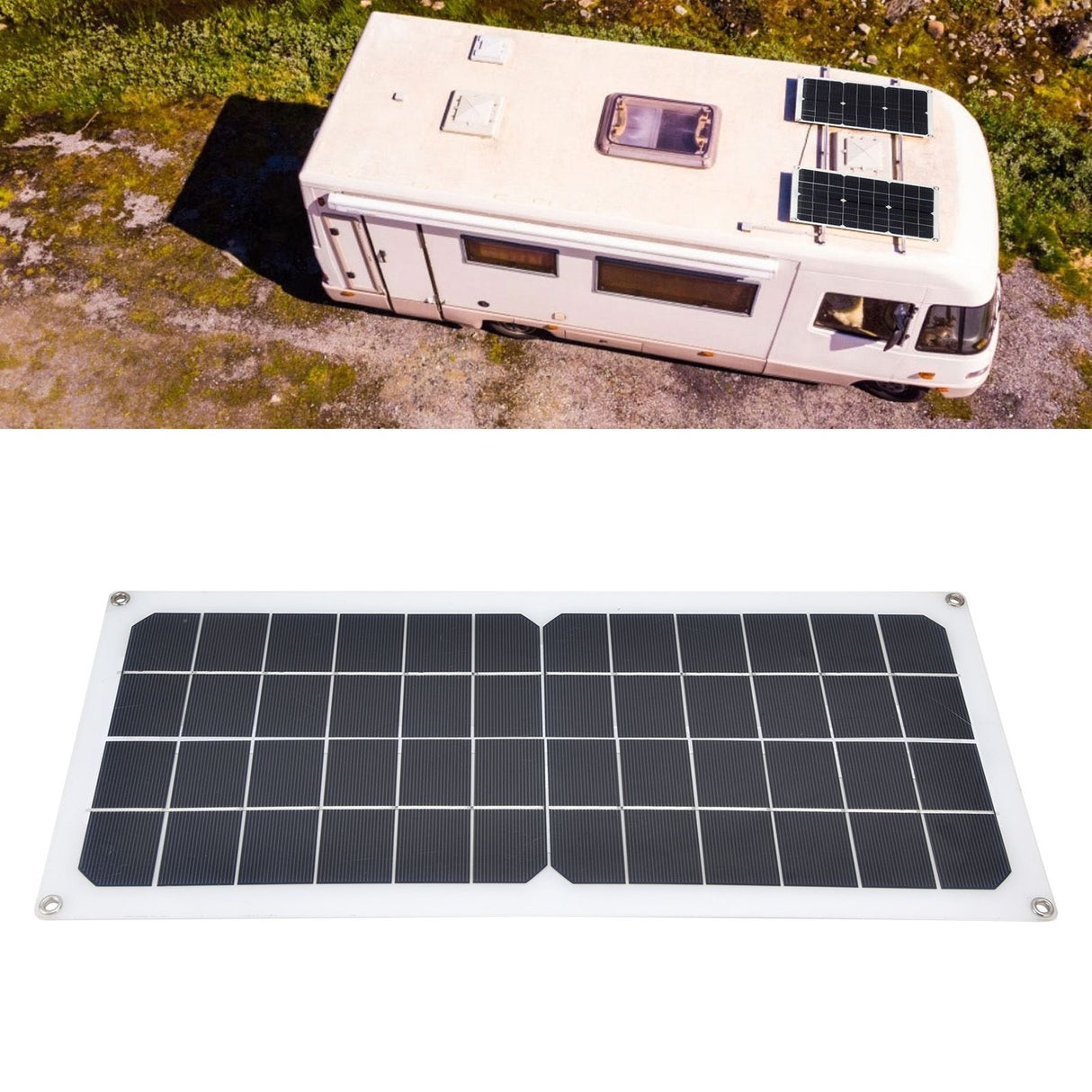 10W Photovoltaic Solar Panel Charging Board with Dual USB Ports for RVs Boat Planes Satellites Spaceport
