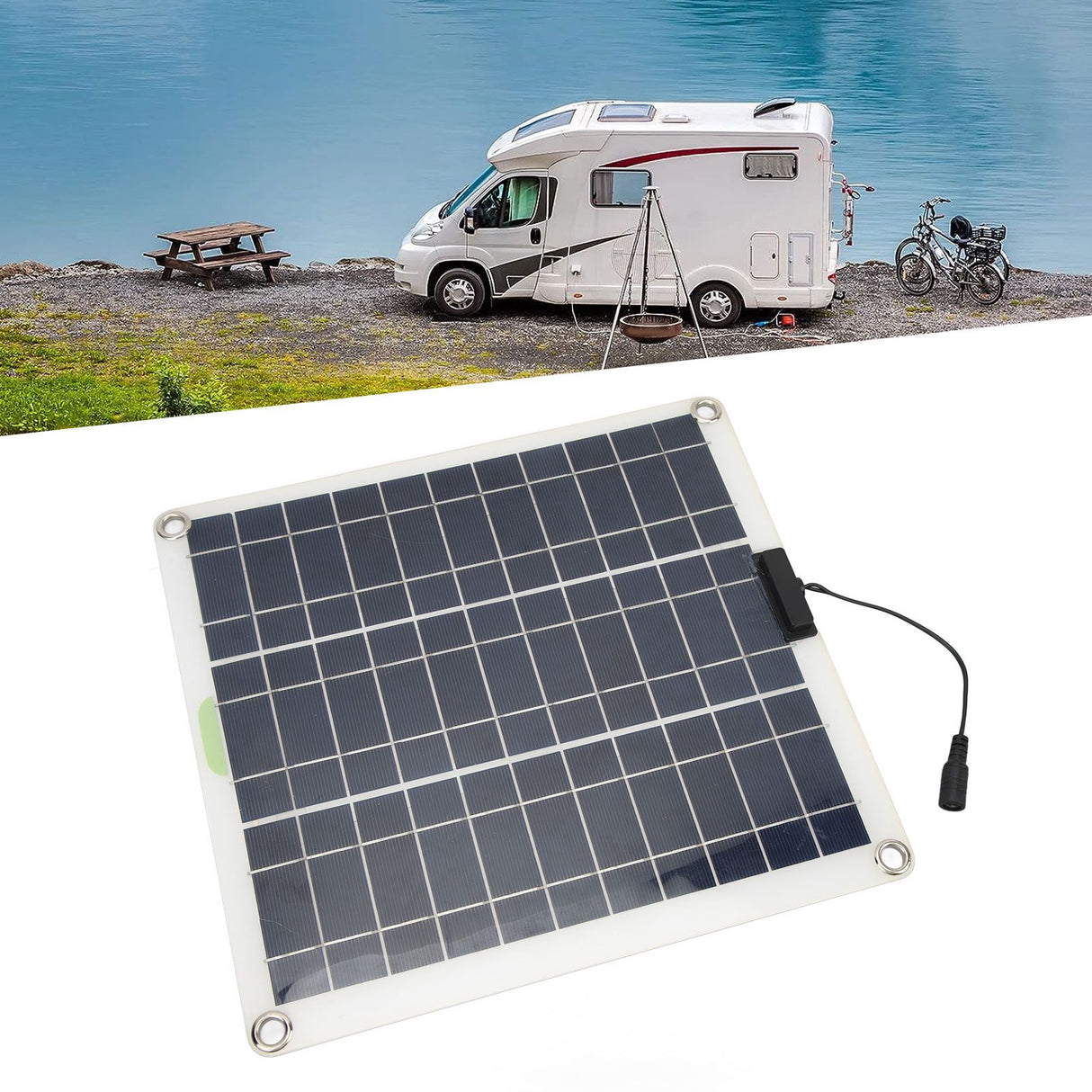 200W Solar Charger Panel High Efficiency 20A IP67 Waterproof Portable Solar Panel Controller Kit for Outdoor Camping Hiking