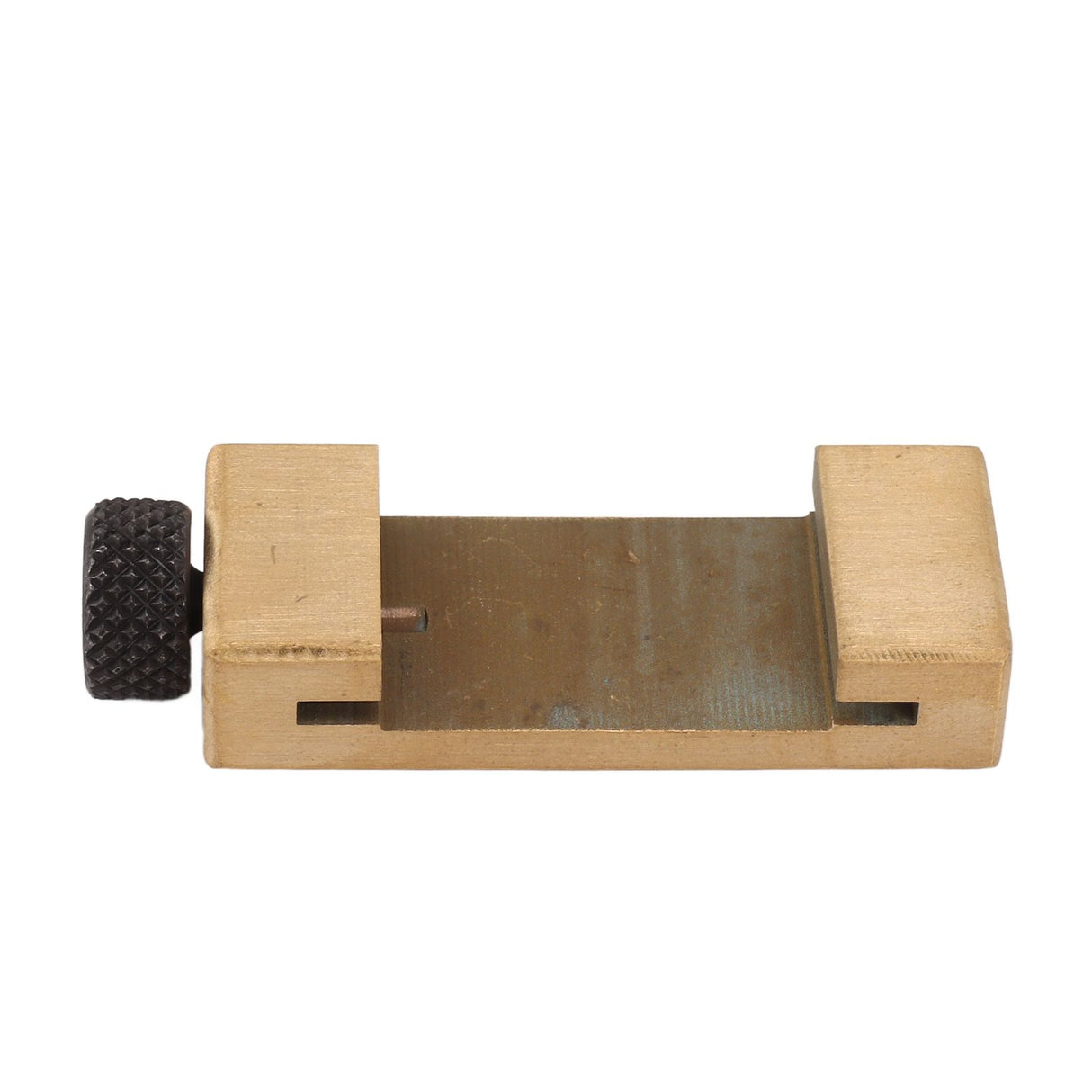 Steel Ruler Positioning Tool Woodworking Brass Locator Steel Ruler Fixed Block for Measurement and Marking
