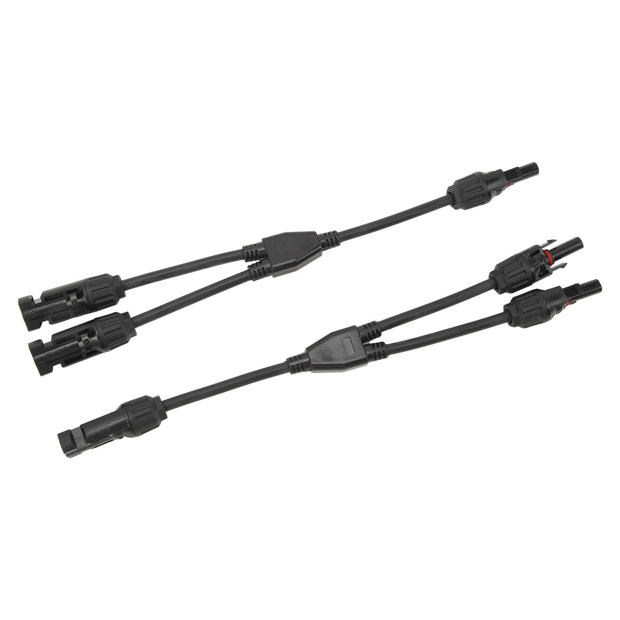 1 Pair Solar Panel Y Branch Parallel Cable 2 to 1 Solar Connectors Y Branch Parallel Adapter Cable Wire Plug Tool Kit MFF FMM 30CM 0.98FT