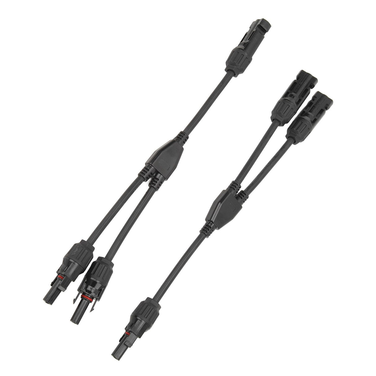 1 Pair Solar Panel Y Branch Parallel Cable 2 to 1 Solar Connectors Y Branch Parallel Adapter Cable Wire Plug Tool Kit MFF FMM 30CM 0.98FT