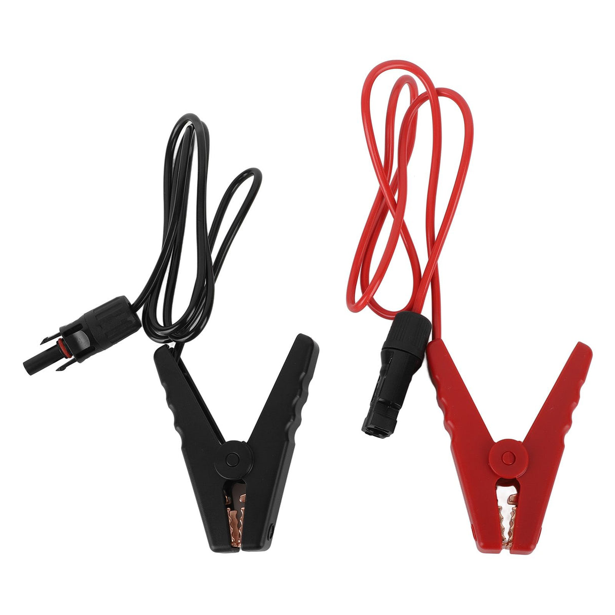 2PCS Solar Power Battery Clip 12AWG Quick Disconnect Extension Cable Battery Charger Clamp Connector for Solar Panel Automotive Motorcycle