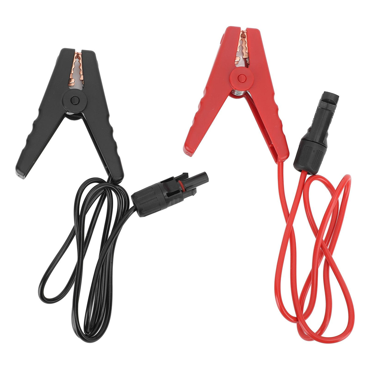 2PCS Solar Power Battery Clip 12AWG Quick Disconnect Extension Cable Battery Charger Clamp Connector for Solar Panel Automotive Motorcycle